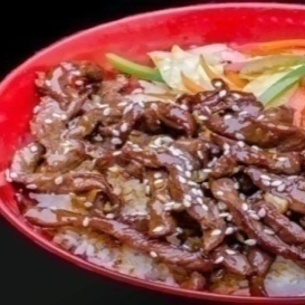 Fried Beef Slices with Teriyaki Sauce